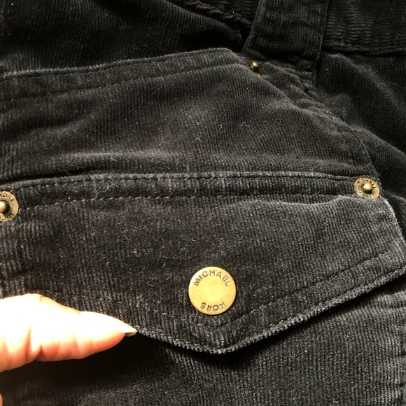 Michael Kors Black Velvet Pants - Picture 5 of 6